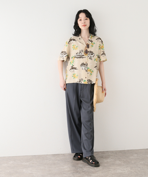 BRIXTON(ブリクストン)の「【BRIXTON / ブリクストン】BUNKER PARADISES S/S WVN(シャツ/ブラウス・レディース・ベージュ・SMALL)」の9枚目の写真
