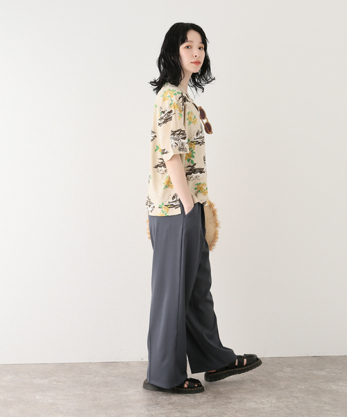 BRIXTON(ブリクストン)の「【BRIXTON / ブリクストン】BUNKER PARADISES S/S WVN(シャツ/ブラウス・レディース・ベージュ・SMALL)」の4枚目の写真