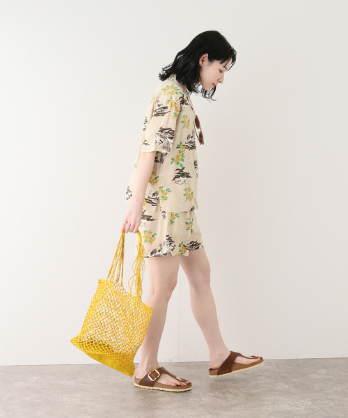 BRIXTON(ブリクストン)の「【BRIXTON / ブリクストン】BUNKER PARADISES S/S WVN(シャツ/ブラウス・レディース・ベージュ・SMALL)」の7枚目の写真
