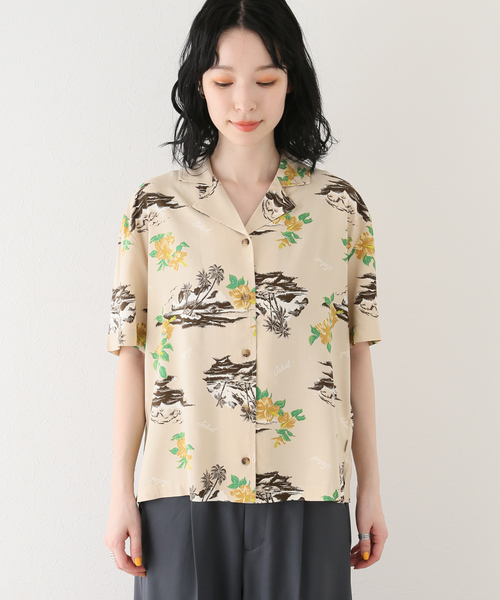 BRIXTON(ブリクストン)の「【BRIXTON / ブリクストン】BUNKER PARADISES S/S WVN(シャツ/ブラウス・レディース・ベージュ・SMALL)」の12枚目の写真
