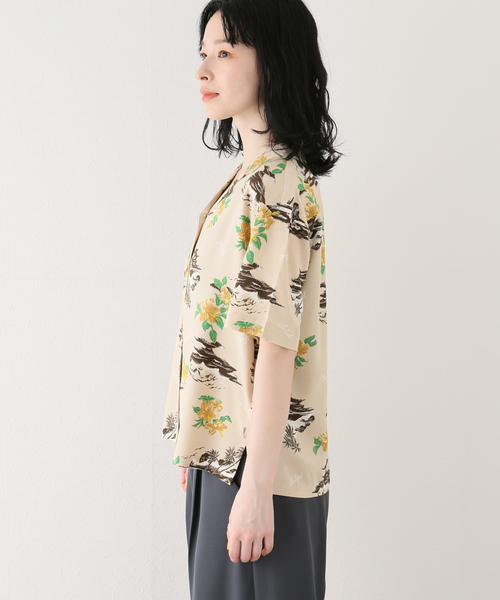 BRIXTON(ブリクストン)の「【BRIXTON / ブリクストン】BUNKER PARADISES S/S WVN(シャツ/ブラウス・レディース・ベージュ・SMALL)」の14枚目の写真