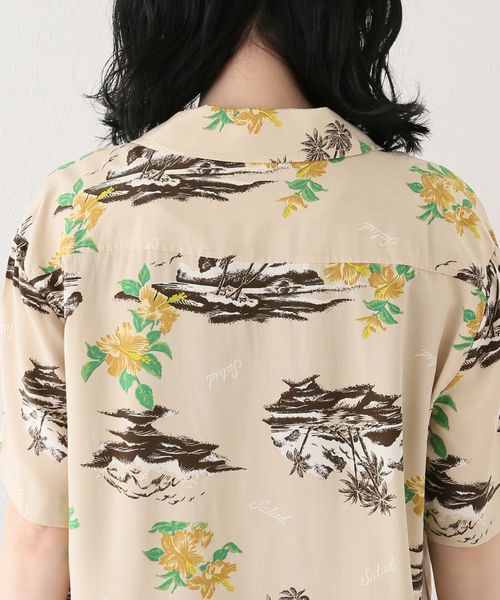 BRIXTON(ブリクストン)の「【BRIXTON / ブリクストン】BUNKER PARADISES S/S WVN(シャツ/ブラウス・レディース・ベージュ・SMALL)」の17枚目の写真