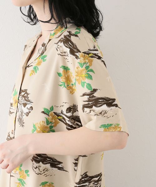 BRIXTON(ブリクストン)の「【BRIXTON / ブリクストン】BUNKER PARADISES S/S WVN(シャツ/ブラウス・レディース・ベージュ・SMALL)」の8枚目の写真