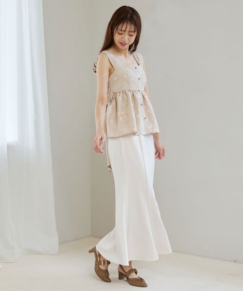 MAJESTIC LEGON（マジェスティックレゴン）の「【WEB限定XLサイズあり】ふかふかフィットギャザーミュール（その他シューズ・レディース・アイボリー/キャメル/ブラック・SMALL/MEDIUM/LARGE/X-LARGE）」の12枚目の写真