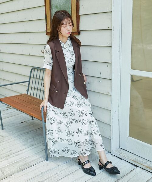 MAJESTIC LEGON（マジェスティックレゴン）の「【WEB限定XLサイズあり】ふかふかフィットギャザーミュール（その他シューズ・レディース・アイボリー/キャメル/ブラック・SMALL/MEDIUM/LARGE/X-LARGE）」の18枚目の写真