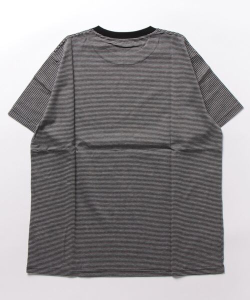 Traditional Weatherwear(トラディショナルウェザーウェア)の「WAVE BORDER RINGER TEE SHORT SLEEVE(Tシャツ/カットソー・メンズ・ホワイト系その他/チャコールグレー・L/M/S/XS)」の3枚目の写真