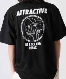 MODISH GAZE スモーキングガール SIT BACK AND RELAX半袖Tシャツ