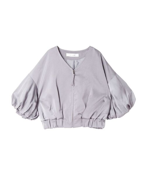LAGUNAMOON(ラグナムーン)の「バルーンスリーブブルゾン(ブルゾン・レディース・ブルー/アイボリー/クリーム・FREE)」の3枚目の写真