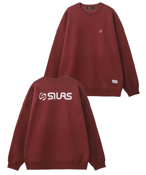 SILAS（サイラス）の「CHEST LOGO BASIC WIDE SWEATSHIRT（スウェット・メンズ・グリーン/チャコール/アッシュ/ブラック/バーガンディー・L/M/XL）」の5枚目の写真