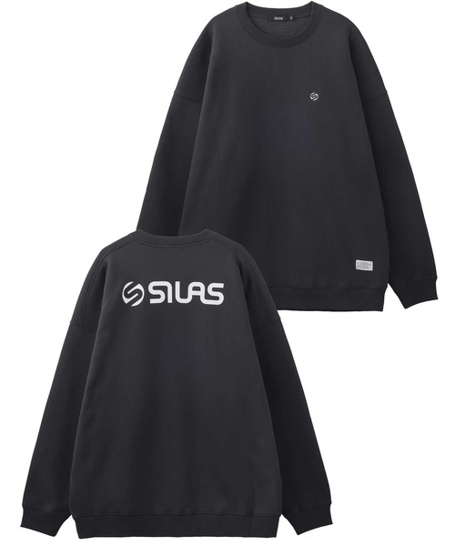 SILAS（サイラス）の「CHEST LOGO BASIC WIDE SWEATSHIRT（スウェット・メンズ・グリーン/チャコール/アッシュ/ブラック/バーガンディー・L/M/XL）」の4枚目の写真