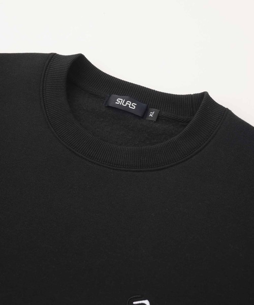SILAS（サイラス）の「CHEST LOGO BASIC WIDE SWEATSHIRT（スウェット・メンズ・グリーン/チャコール/アッシュ/ブラック/バーガンディー・L/M/XL）」の8枚目の写真