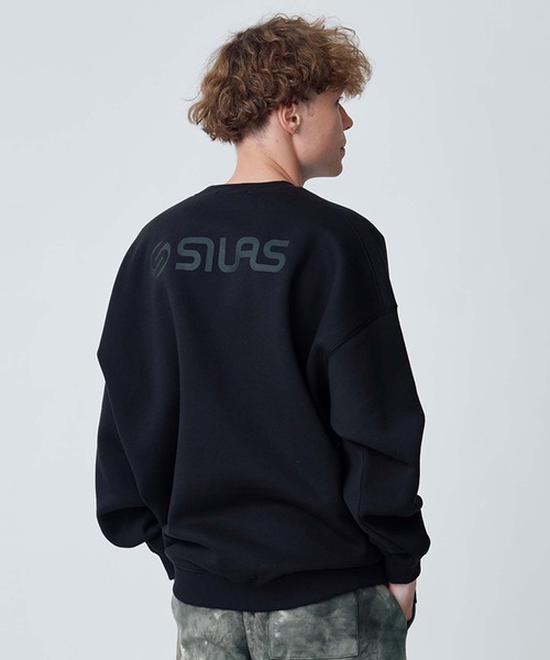 SILAS（サイラス）の「CHEST LOGO BASIC WIDE SWEATSHIRT（スウェット・メンズ・グリーン/チャコール/アッシュ/ブラック/バーガンディー・L/M/XL）」の17枚目の写真