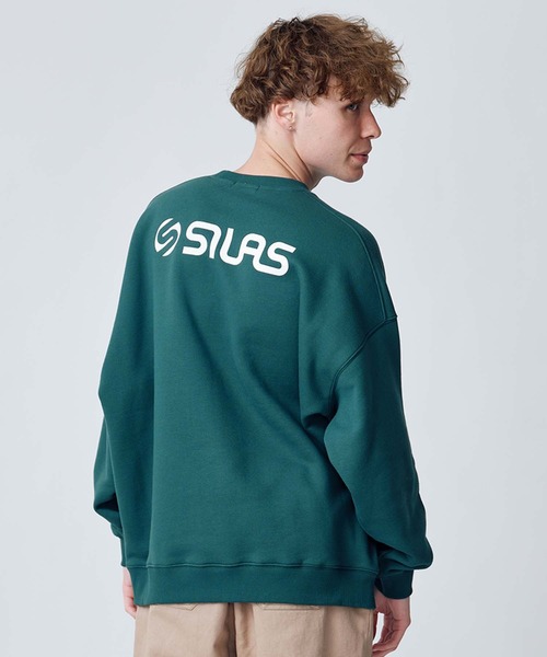 SILAS（サイラス）の「CHEST LOGO BASIC WIDE SWEATSHIRT（スウェット・メンズ・グリーン/チャコール/アッシュ/ブラック/バーガンディー・L/M/XL）」の21枚目の写真