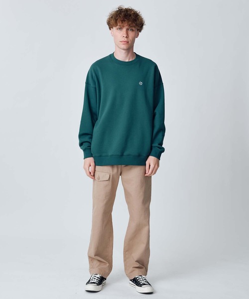 SILAS（サイラス）の「CHEST LOGO BASIC WIDE SWEATSHIRT（スウェット・メンズ・グリーン/チャコール/アッシュ/ブラック/バーガンディー・L/M/XL）」の22枚目の写真
