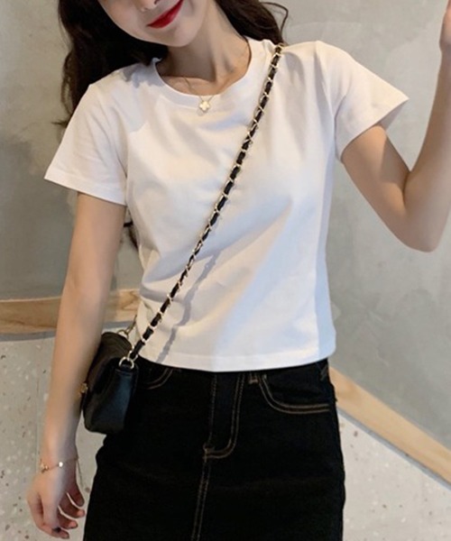 leune(ルネ)の「バックリボンTシャツ(Tシャツ/カットソー・レディース・ブラック/ホワイト・FREE)」の3枚目の写真