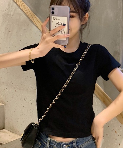 leune(ルネ)の「バックリボンTシャツ(Tシャツ/カットソー・レディース・ブラック/ホワイト・FREE)」の7枚目の写真
