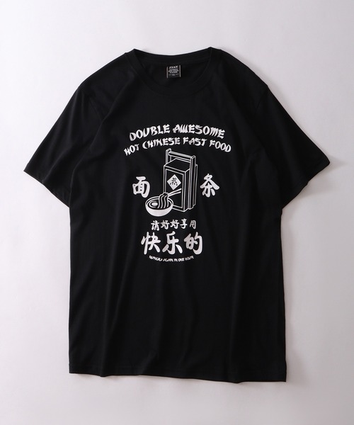 SALE【A/X】半袖 プリント Tシャツ ブラック / 送料無料 セール】ACE プリント 半袖Tシャツ（Tシャツ/カットソー）｜ACE
