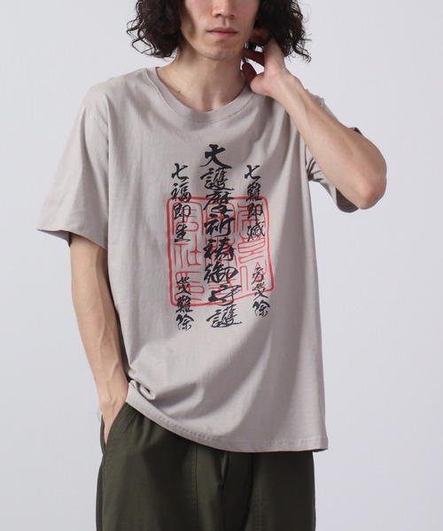MOMENTEL アートプリント 半袖Tシャツ moment+ tシャツ 綿100%オーバーサイズロゴプリント＆フラワー