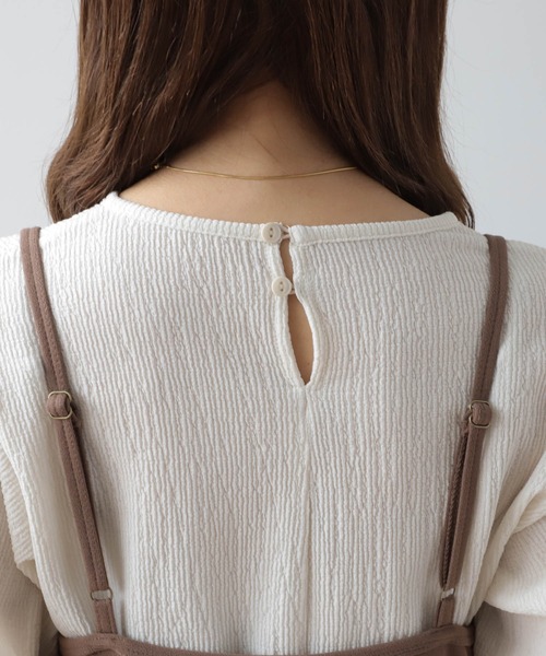 mil(ミル)の「【150㎝前後の小柄さんサイズ】裾切替えキャミワンピース(ワンピース・レディース・ブラック/ピンクベージュ/モカ・XS/S)」の15枚目の写真