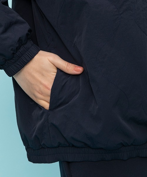 le coq sportif（ルコックスポルティフ）の「リバーシブル フリースジャケット（ブルゾン・レディース・カーキブラウン/ホワイト×ブルー/ブラック/カーキ系・S/M/XL/L）」の13枚目の写真