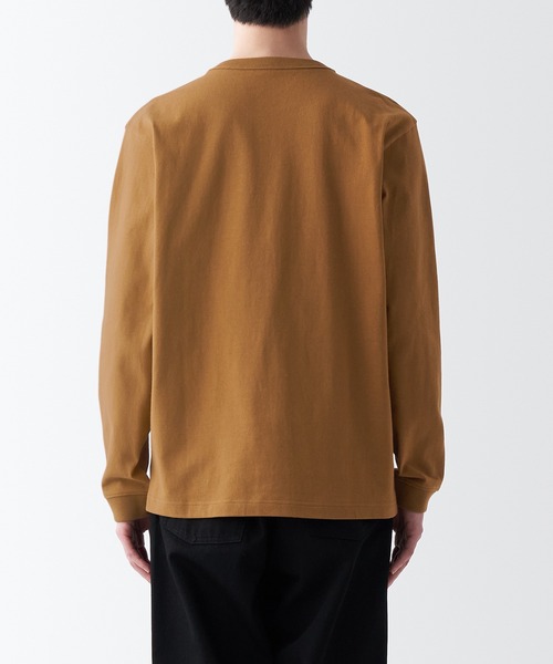 再値下げ▽9/24まで TAN SLEEVE 紳士 洗いざらし太番手クルーネック長袖Tシャツ | 無印良品