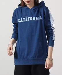 Denim-like jersey pullover hoodie / デニムライク天竺プルオーバーパーカー unisex