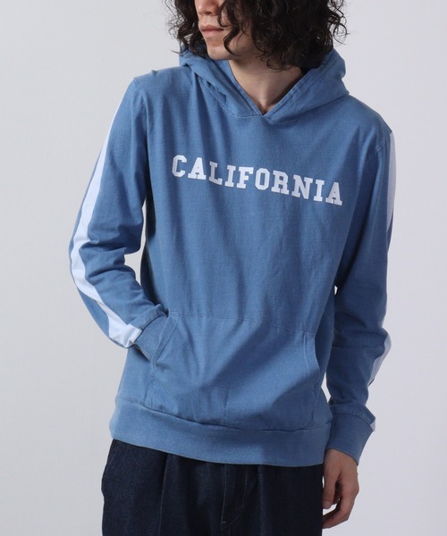 FUNALIVE(ファンアライブ)の「Denim-like jersey pullover hoodie / デニムライク天竺プルオーバーパーカー unisex(パーカー・メンズ・ブルー/インディゴブルー・L/XL/M)」の2枚目の写真