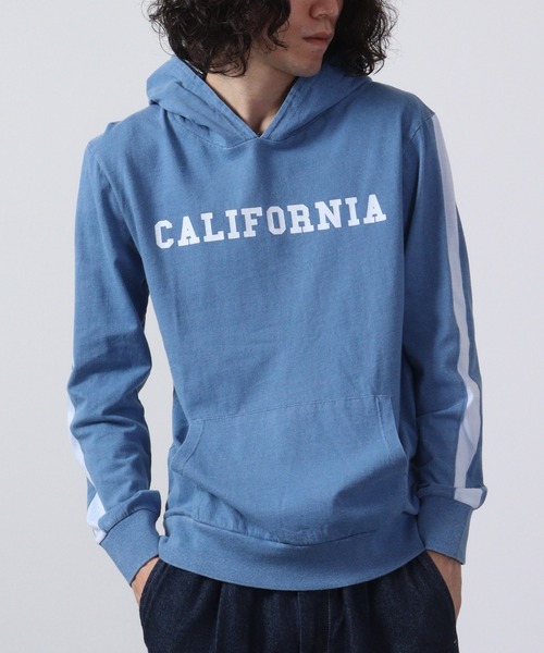 FUNALIVE(ファンアライブ)の「Denim-like jersey pullover hoodie / デニムライク天竺プルオーバーパーカー unisex(パーカー・メンズ・ブルー/インディゴブルー・L/XL/M)」の9枚目の写真