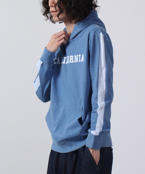 FUNALIVE(ファンアライブ)の「Denim-like jersey pullover hoodie / デニムライク天竺プルオーバーパーカー unisex(パーカー・メンズ・ブルー/インディゴブルー・L/XL/M)」の10枚目の写真