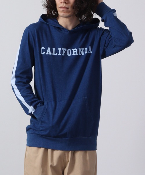 FUNALIVE(ファンアライブ)の「Denim-like jersey pullover hoodie / デニムライク天竺プルオーバーパーカー unisex(パーカー・メンズ・ブルー/インディゴブルー・L/XL/M)」の3枚目の写真
