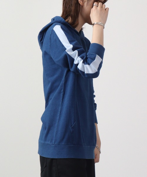 FUNALIVE(ファンアライブ)の「Denim-like jersey pullover hoodie / デニムライク天竺プルオーバーパーカー unisex(パーカー・メンズ・ブルー/インディゴブルー・L/XL/M)」の19枚目の写真