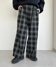 オンブレチェックワイドパンツ【ZOZOTOWN限定アイテム】