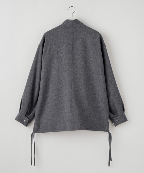 SERACE（セラス）の「【SERACE】Loose silhouette stand zip blouson / ルーズシルエットスタンドジップブルゾン（ブルゾン・メンズ・ブラック/グレー・M/L）」の3枚目の写真