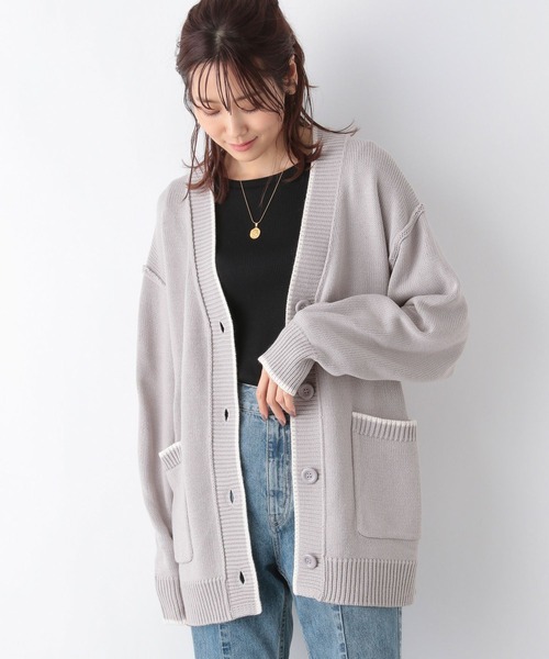 GLOBAL WORK(グローバルワーク)の「毛玉になりにくいミドルカーディガン/906700(カーディガン/ボレロ・レディース・杢グレー/ブラック/ホワイト系その他・MEDIUM/LARGE)」の21枚目の写真