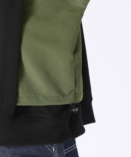 niko and...（ニコアンド）の「脇布帛切り替えパーカー（パーカー・メンズ・パープル/ブラック/ベージュ・MEDIUM/LARGE）」の16枚目の写真