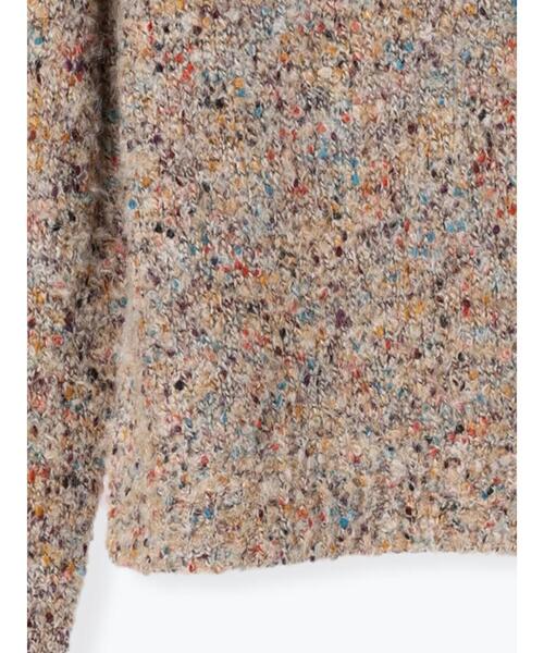 Te chichi(テチチ)の「カラーネップハイネッククロップト丈ニット(ニット/セーター・レディース・チャコールグレー/ベージュ・F)」の14枚目の写真