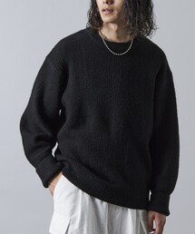 Firsthand | Firsthand SILVER COLLECTION/ファーストハンド シルバーコレクション PATTERNED CREW KNIT / クルーネック 配色パターンニット(ニット/セーター)