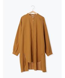 比翼バンドカラーチュニック