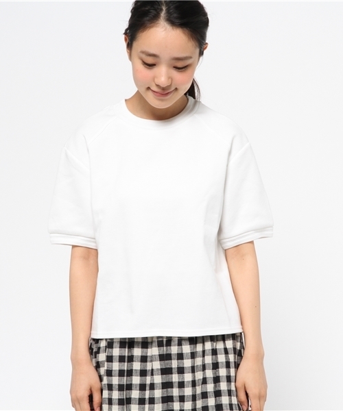OUTLET(アウトレット)の「【Ciaopanic】タックリブ半袖プルオーバー(Tシャツ/カットソー・レディース・グレー/ブラック/ホワイト/ネイビー・FREE)」の5枚目の写真
