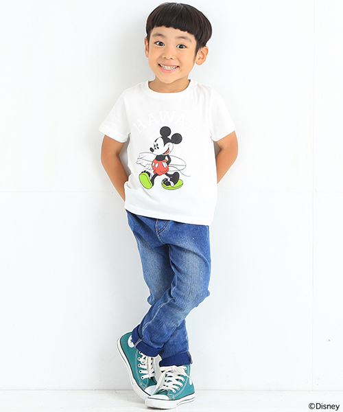 B:MING by BEAMS（ビーミングバイビームス）の「ビーミング by ビームス / カットデニムパギンス（デニムパンツ・キッズ・ブルー・140/110/100/130/120/90）」の5枚目の写真