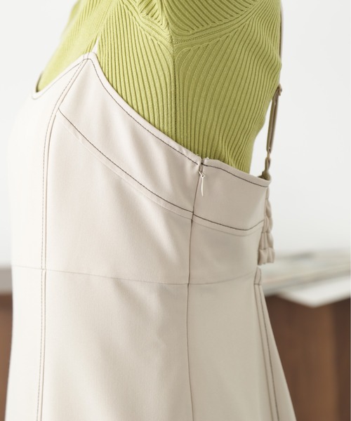 FREE'S MART（フリーズマート）の「【低身長サイズ/Sシリーズ対応】ローティアードフレアキャミワンピース（ワンピース・レディース・ライトベージュ/ブラック/モカ・X-SMALL/MEDIUM/SMALL）」の22枚目の写真