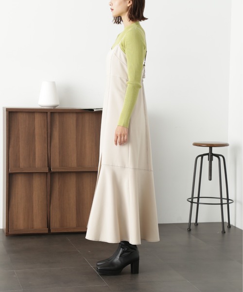 FREE'S MART（フリーズマート）の「【低身長サイズ/Sシリーズ対応】ローティアードフレアキャミワンピース（ワンピース・レディース・ライトベージュ/ブラック/モカ・X-SMALL/MEDIUM/SMALL）」の19枚目の写真