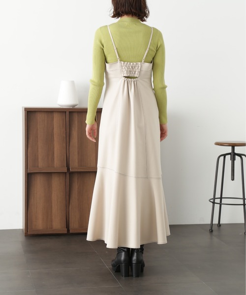 FREE'S MART（フリーズマート）の「【低身長サイズ/Sシリーズ対応】ローティアードフレアキャミワンピース（ワンピース・レディース・ライトベージュ/ブラック/モカ・X-SMALL/MEDIUM/SMALL）」の20枚目の写真