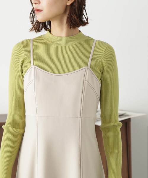 FREE'S MART（フリーズマート）の「【低身長サイズ/Sシリーズ対応】ローティアードフレアキャミワンピース（ワンピース・レディース・ライトベージュ/ブラック/モカ・X-SMALL/MEDIUM/SMALL）」の21枚目の写真