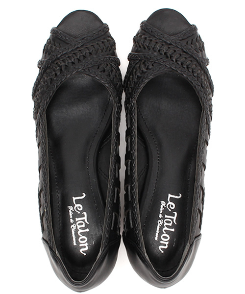 LE TALON（ルタロン）の「4CMクロスメッシュウエッジ（パンプス・レディース・ブラック/アイボリー/シルバー・38/36/37/35.5/37.5/36.5）」の10枚目の写真