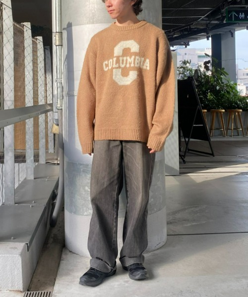 CIAOPANIC TYPY（チャオパニックティピー）の「【ユニセックス】ロゴジャーガードシャギーニット（ニット/セーター・メンズ・サックスブルー/グレー/ベージュ・MEDIUM/LARGE）」の6枚目の写真