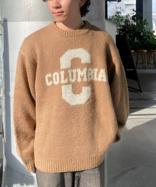 CIAOPANIC TYPY（チャオパニックティピー）の「【ユニセックス】ロゴジャーガードシャギーニット（ニット/セーター・メンズ・サックスブルー/グレー/ベージュ・MEDIUM/LARGE）」の5枚目の写真