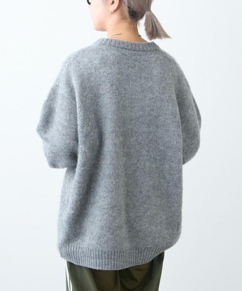 CIAOPANIC TYPY（チャオパニックティピー）の「【ユニセックス】ロゴジャーガードシャギーニット（ニット/セーター・メンズ・サックスブルー/グレー/ベージュ・MEDIUM/LARGE）」の12枚目の写真