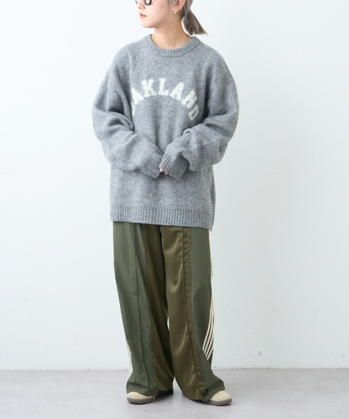 CIAOPANIC TYPY（チャオパニックティピー）の「【ユニセックス】ロゴジャーガードシャギーニット（ニット/セーター・メンズ・サックスブルー/グレー/ベージュ・MEDIUM/LARGE）」の13枚目の写真