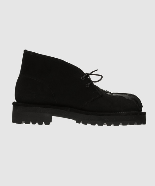 TAKAHIROMIYASHITATheSoloIst.(タカヒロミヤシタザソロイスト)の「chukka boots "bone"(ブーツ・メンズ・ブラック×ホワイト/ブラック×ブラック・UK9/UK8.5/UK7.5/UK8/UK9.5)」の3枚目の写真